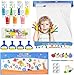 Funto Kids Washable Finger Paint Set 25 PCS Non Toxic Art Painting Supplies for Baby Includes Finger Paint Paper Roll Brush Set Arts Crafts for Toddlers Age 13 - Image 3