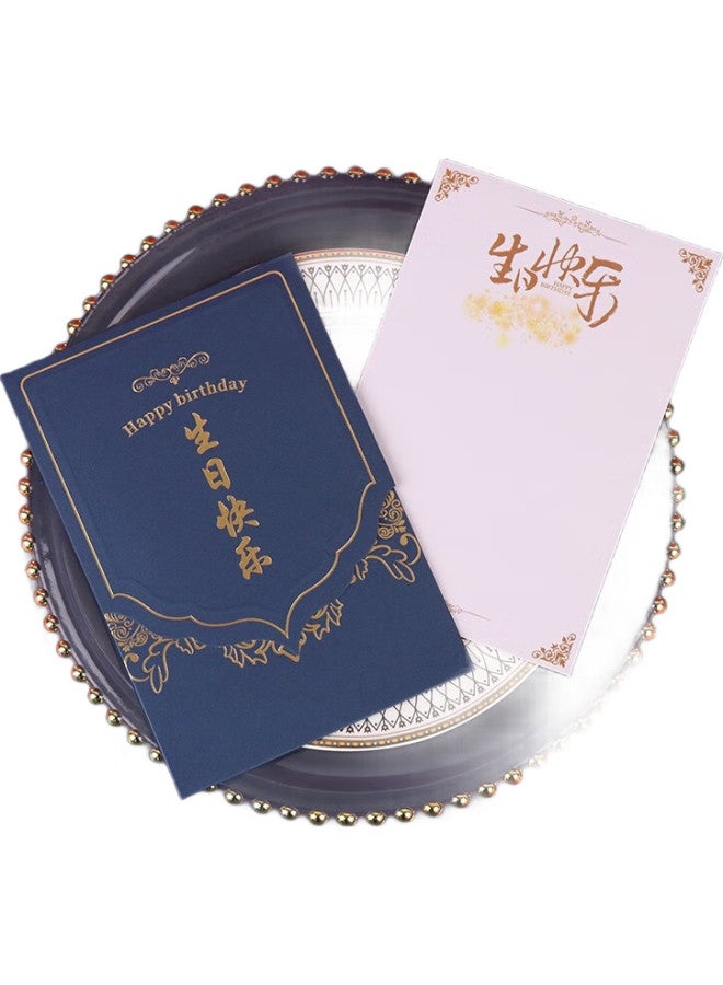 Tatanice Birthday Greeting Cards, Birthday Gift Cards, Blessing Cards, Gift Cards For Boyfriends And Girlfriends, Creative Cards For Children And Classmates, Birthday Gifts, 2 Red + 2 Blue - Image 2