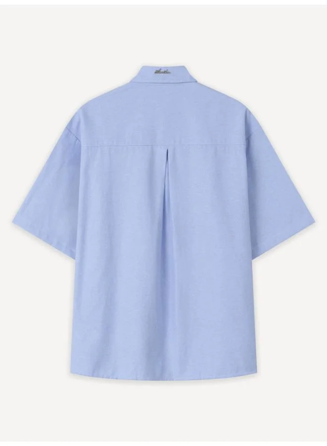 Another Cotton Lab  Everyday Oxford Short Sleeve Shirt for Men | Best Price UAE