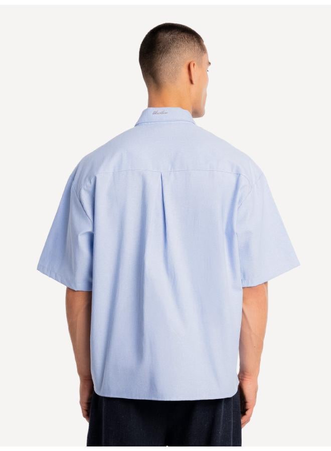 Another Cotton Lab Everyday Oxford Short Sleeve Shirt - Image 2