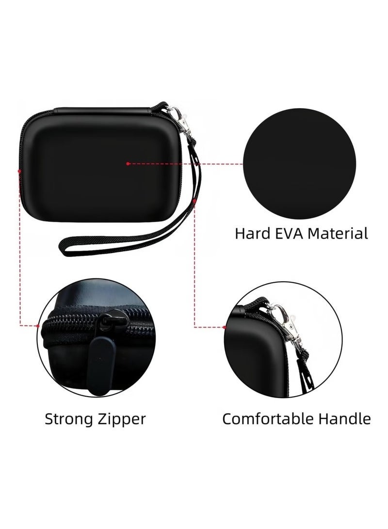 Digital Camera Case Compatible with Kodak PixPro/Canon PowerShot/Sony DSC, Hard Shell Camera Protective Carrying Bag for Cable, SD Carda - Image 4