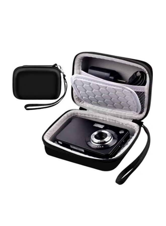 Digital Camera Case Compatible with Kodak PixPro/Canon PowerShot/Sony DSC, Hard Shell Camera Protective Carrying Bag for Cable, SD Carda - Image 1