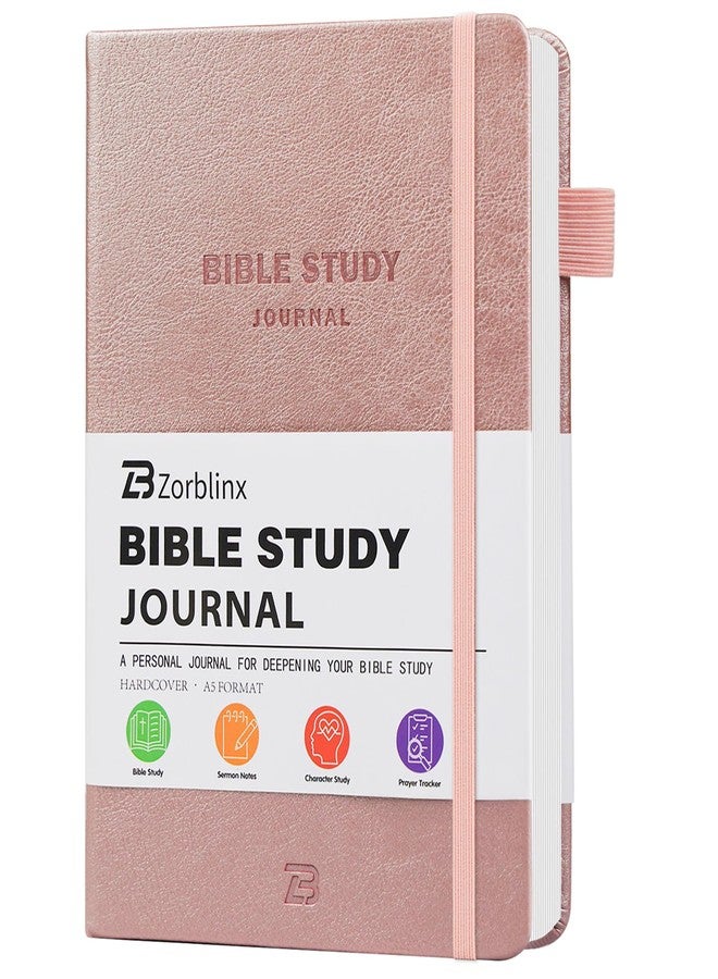 Zorblinx Bible Study Journal & Kit for Women - Christian Prayer Notebook with Sermon Notes | Bible Study Supplies, Devotional Workbook, Verse Tracker & Reflection Log | Premium Leather Cover Gifts, Gold - Image 1