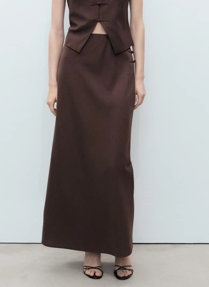 MANGO Casual Laguna Straight Fit Skirt