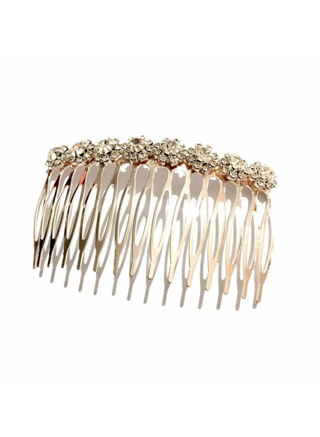 LETSP 2018-2020 The most popular fashion Bridal hair accessories rhinestone pearl alloy hair comb wedding hairpin (01) - Image 1
