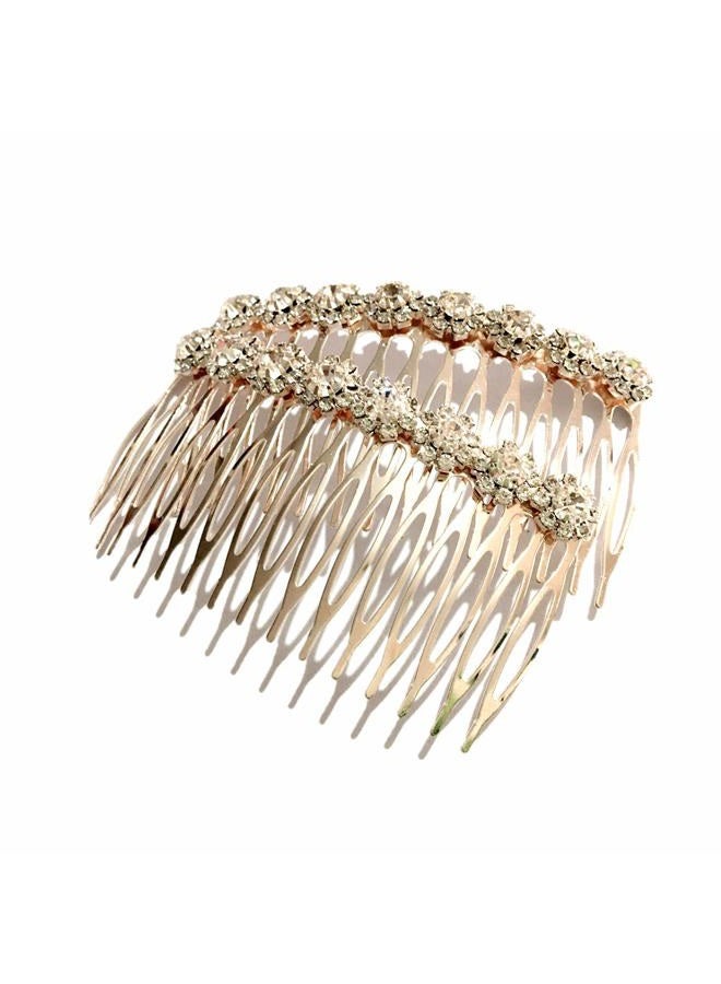 LETSP 2018-2020 The most popular fashion Bridal hair accessories rhinestone pearl alloy hair comb wedding hairpin (01) - Image 2