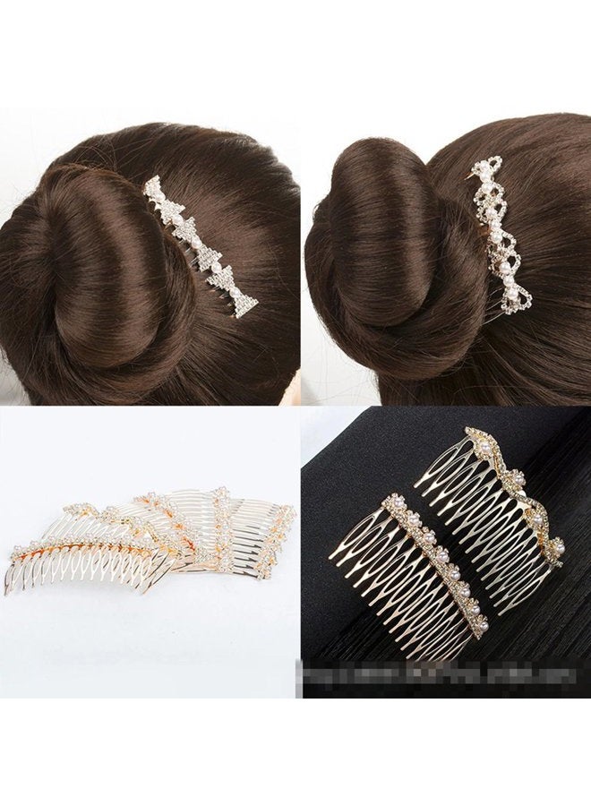 LETSP 2018-2020 The most popular fashion Bridal hair accessories rhinestone pearl alloy hair comb wedding hairpin (01) - Image 4