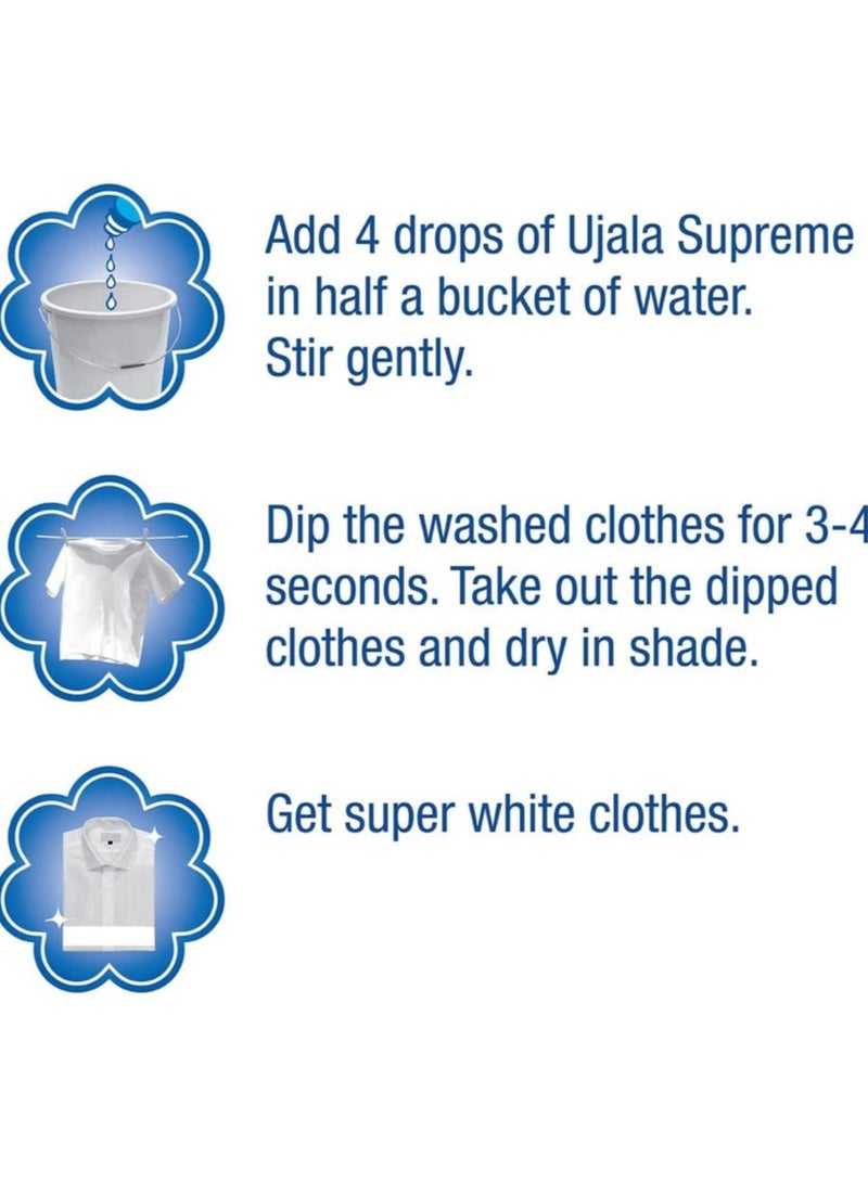 Ujala Supreme Liquid Fabric Whitener 75ml (2 Bottle) - Image 4