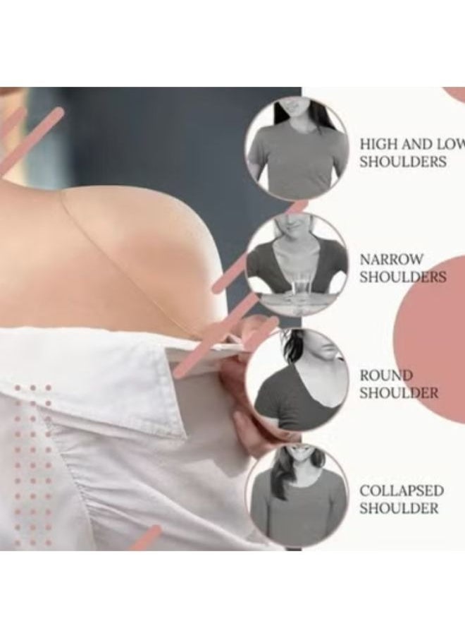 Generic - 2pcs Invisible Silicone Shoulder Pads for Women - Breathable Reusable Self-Adhesive Clothing Enhancer Detachable and Comfortable Support - Image 1