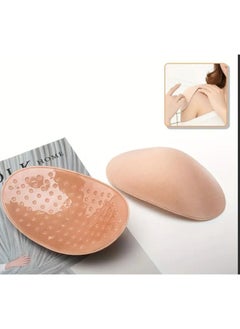 2pcs Invisible Silicone Shoulder Pads for Women - Breathable Reusable Self-Adhesive Clothing Enhancer Detachable and Comfortable Support