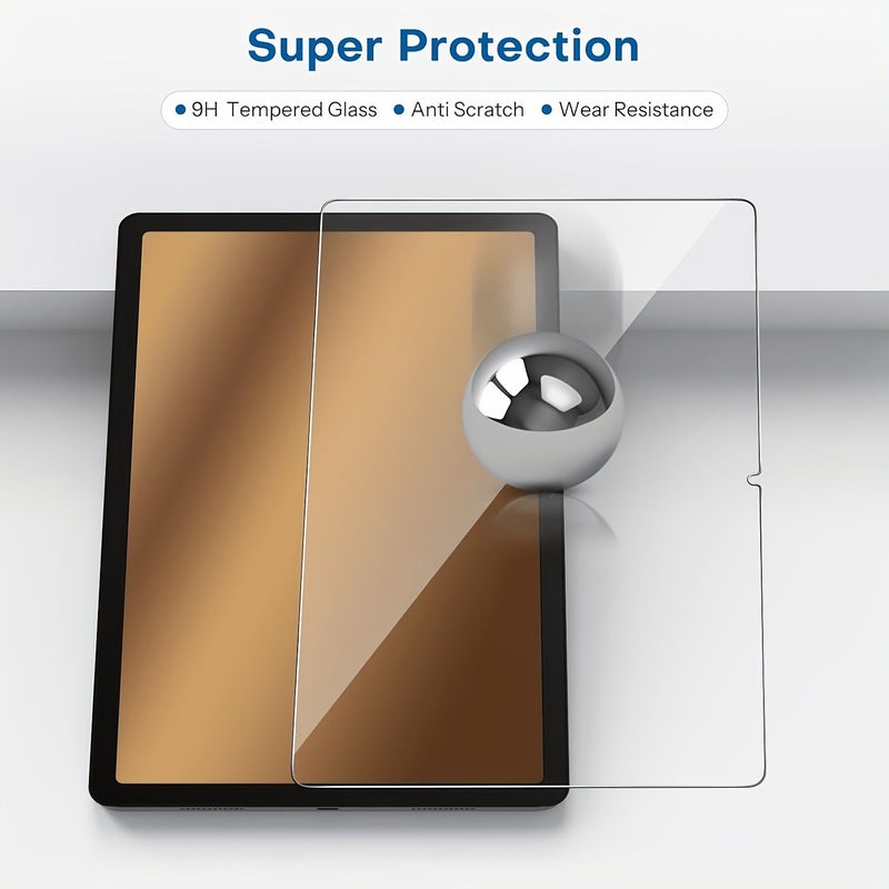 High Definition High Sensitivity Tempered Glass Screen Protector For Samsung Galaxy Tab A11 Plus 11 Inch 2023 Galaxy Tab A11 Plus Touch Compatible Easy Installation Bubble Free - Image 3