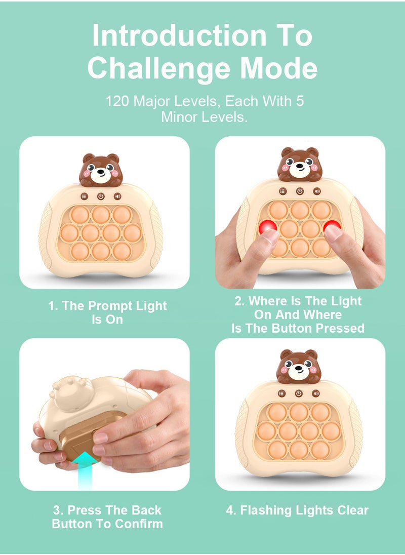 MaBaby - Quick Push Bubble Game for Kids & Adults,Mini-Handheld Fast Speed Push Game,Relieving Stress Pop Fidget Game Toys - Image 1