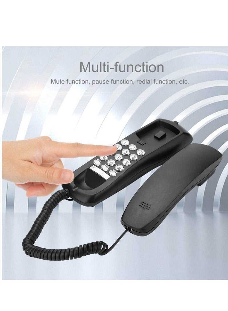 هواتف منزلية سلكية، خط أرضي، هاتف يمكن تثبيته على الحائط، سطح مكتب بأزرار كبيرة، لا يحتاج إلى بطارية، مقاوم للتآكل، إلغاء الضوضاء، للمنزل والفندق والأعمال والمكاتب - Image 2
