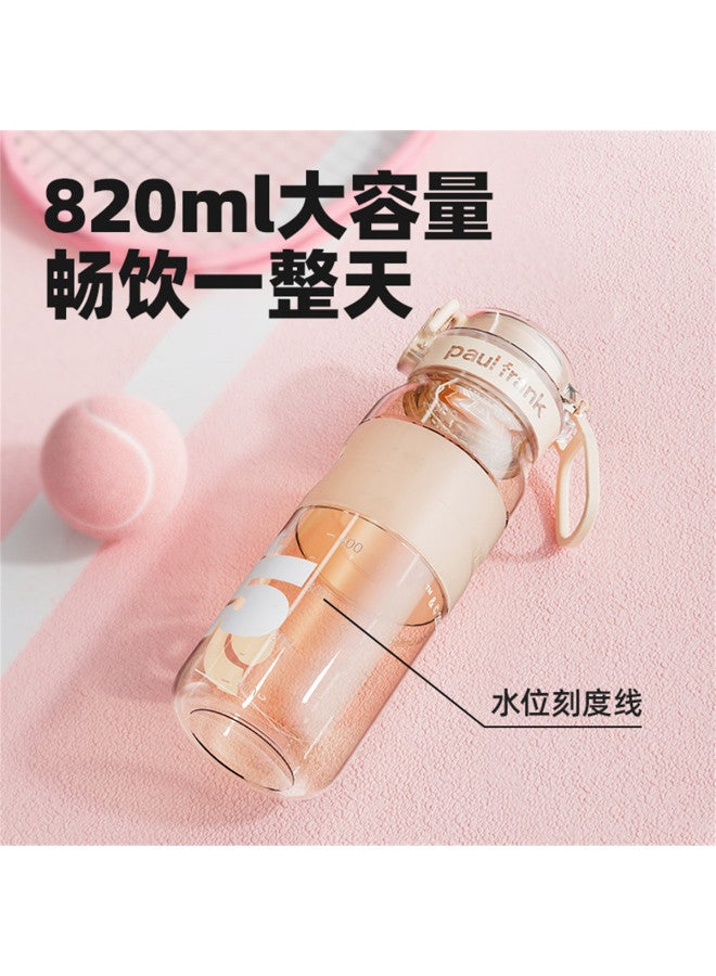 Paul Frank Large Capacity Sports Water Bottle With Straw, High Temperature Resistant Plastic Portable Space Cup For Men And Women In Summer - Image 5