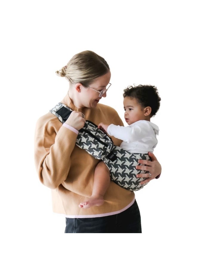 boba Buddy Toddler Side Sling Baby Carrier Houndstooth - Image 1