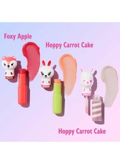Lip Smacker Lippy Pals Unicorn Panda Kitten Lip Balm For Kids Foxy Apple Hoppy Carrot Cake Strawberry Llama  - Image 2