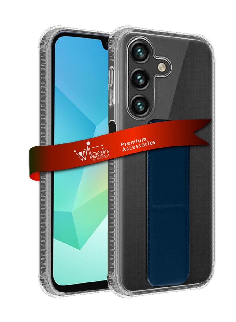 دبليو تيك غطاء وسادة هوائي من سامسونج جالكسي إيه 16 4 جي 2024 TPU - شفاف/أزرق داكن - Image 1