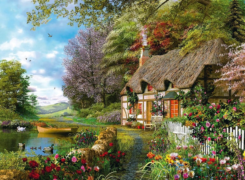 Ravensburger Country Cottage Jigsaw Puzzle - 1500 Pieces | Expertly Crafted in Germany | Unique, Interlocking Fit | Vibrant, Glare-Free Imagery | Perfect for Adults and Kids Alike - Image 1
