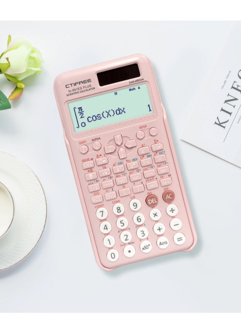 CTIFREE FC-991Es Plus 2nd Edition Scientific Calculator Pink - Image 2