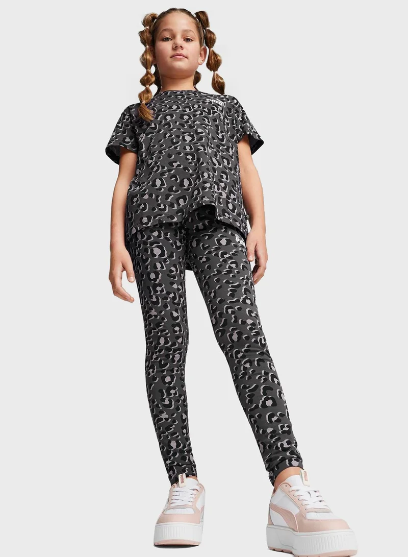 PUMA Kids Essential Animal All Over Printed Leggings