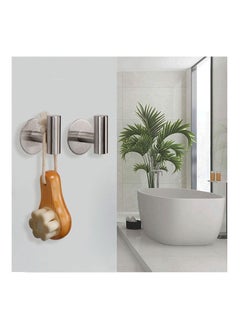 Excefore Bath Towel Hook, Strong Self Adhesive Robe Hook, SUS 304 Stainless Steel Stick on Wall Coat/Clothes Hook No Drilling, Shower Wall Hook for Bathroom Kitchen Office Closet(Set of 3)  - Image 5