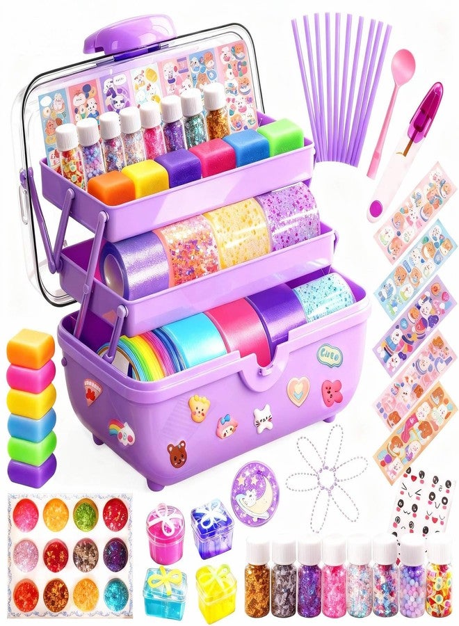 ZiZa Nano Tape Bubble Kit for Kids, Squishy Maker Making Kit, Birthday Gifts for 4 5 6 7 8 9 Year Old Girls Girl, Kids Toys for Girls 4-6 6-8 8-10 10-12, Arts and Crafts for Kids Ages 4-8 - Image 1