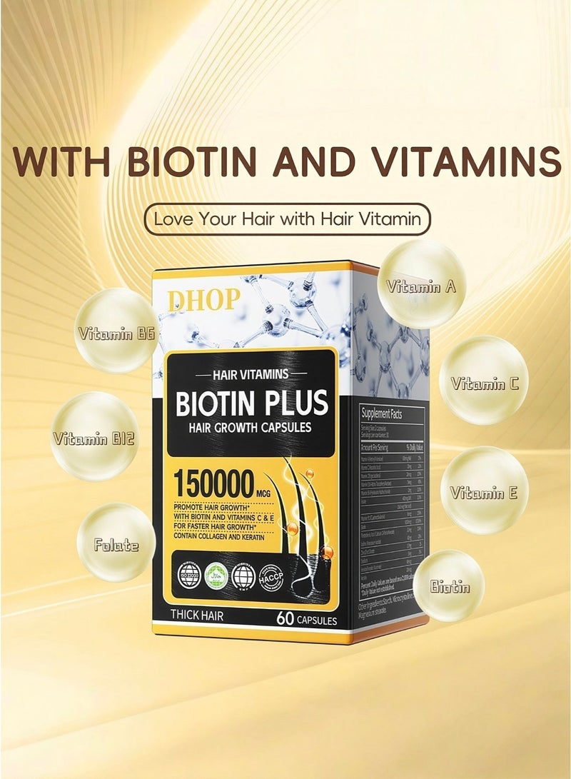 DHOP Hair Vitamins Biotin Plushair Growth Capsules - Image 2