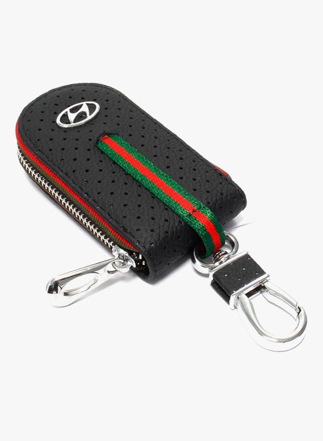 NIBEMINENT Hyundai Logo Key Fob Case With Carabiner Hook - Image 2