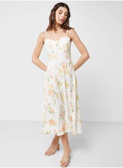 Ginger Strappy Printed Dress  - Image 4