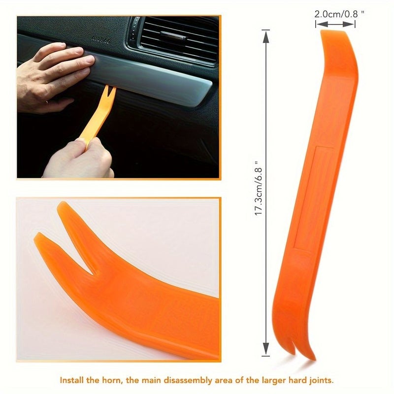 14 Pcs Stainless Steel Car Dent Repair Kit Puller Hook Assorted Tool Set - Image 5