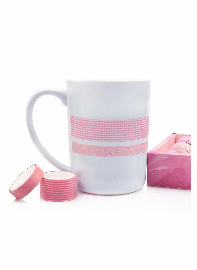 SYOSI - Washi Tape Set Washi Masking Adhesive Decorative Holiday Craft Tapes Decorative Plaid Pattern Craft Tapes for Scrapbooking Bullet Journals Planners Gift Wrapping DIY 12 Rolls - Image 1