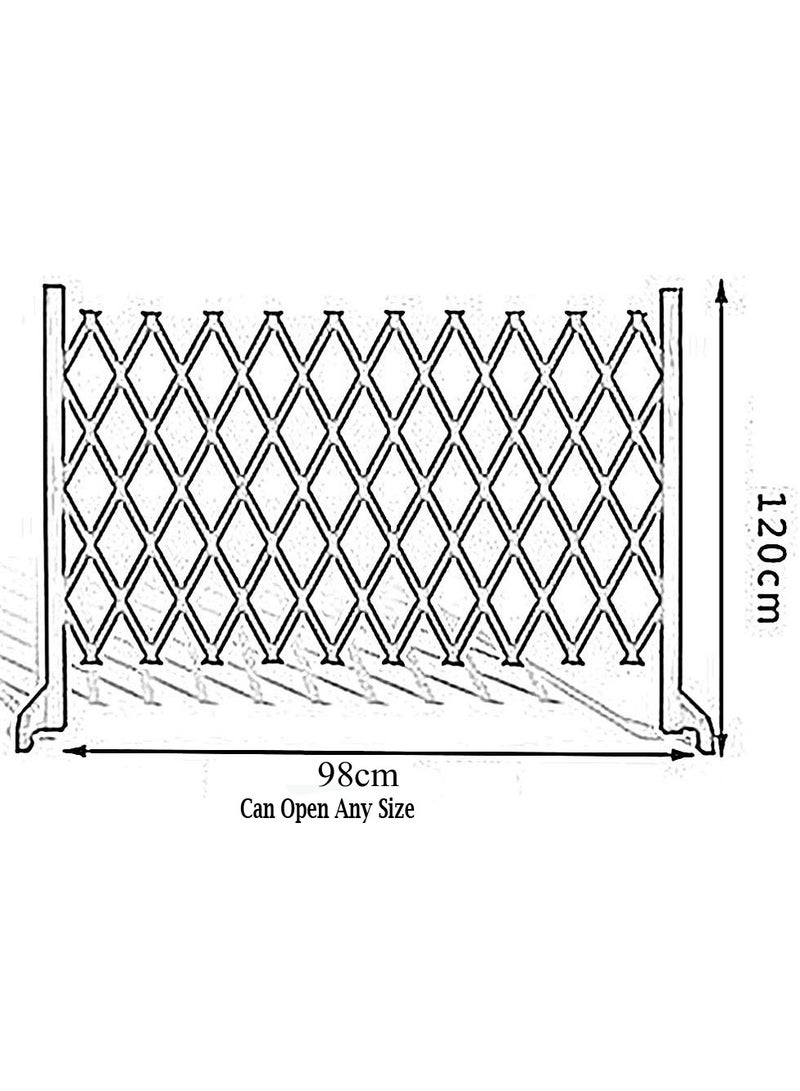 LINGWEI Adjustable Expandable Garden Fence Freestanding Trellis Fence Decorative Wooden Panels - Image 4