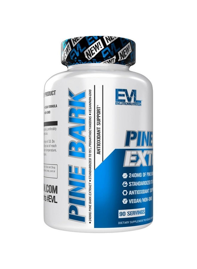 Evlution Nutrition Pine Bark Extract - Antioxidant Support - 240 mg Pine Bark Extract Per Capsule - 95% Proanthocyanidins - Vegan & Non-GMO - Dietary Supplement - 90 Servings - 90 Veggie Capsules - Image 4