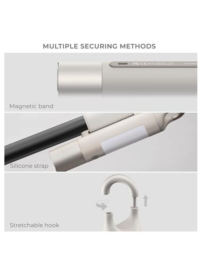 هوتو HOTO Flashlight Duo، USB-C قابل لإعادة الشحن، مصدر ضوء مزدوج، إضاءة محيطة ملونة، SOS وستروب، شماعة متعددة الوظائف، امتصاص مغناطيسي، 65 ساعة طويلة الأمد للغاية، 3200 مللي أمبير، 1000 لومن - Image 3