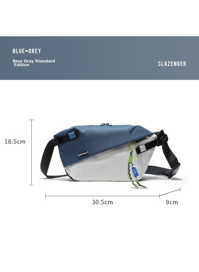Slazenger Crossbody Bag, Large Capacity Messenger Shoulder Bag For Men, Phone Waist Pack, Cross-shoulder Chest Bag, Cycling Casual Sports Small Backpack - Image 3