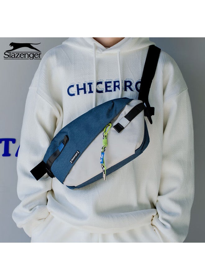 Slazenger Crossbody Bag, Large Capacity Messenger Shoulder Bag For Men, Phone Waist Pack, Cross-shoulder Chest Bag, Cycling Casual Sports Small Backpack - Image 5
