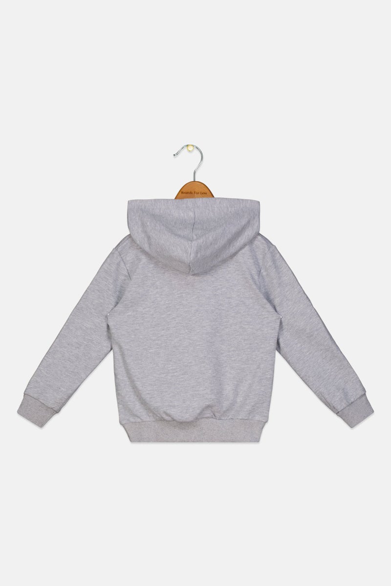 SONIC Toddlers Boy Graphic Print Long Sleeve Hoodie, Grey - Image 2