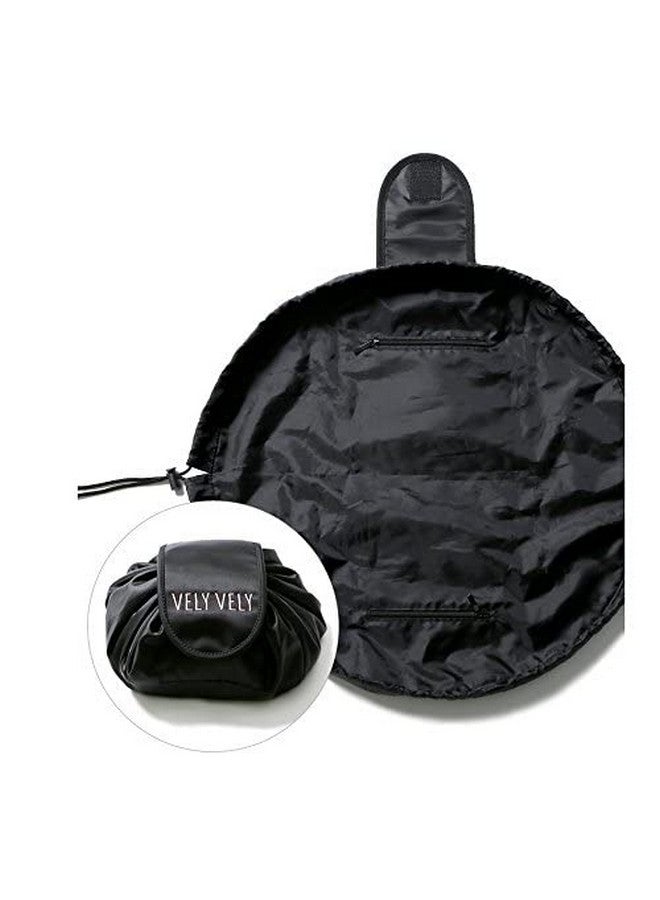 ShopNGift VV Lazy Cosmetic Bag Magic Cosmetic Travel Pouch Black/Grey 1 Piece - Image 3