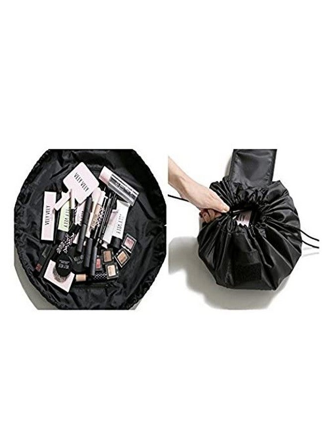 ShopNGift VV Lazy Cosmetic Bag Magic Cosmetic Travel Pouch Black/Grey 1 Piece - Image 2