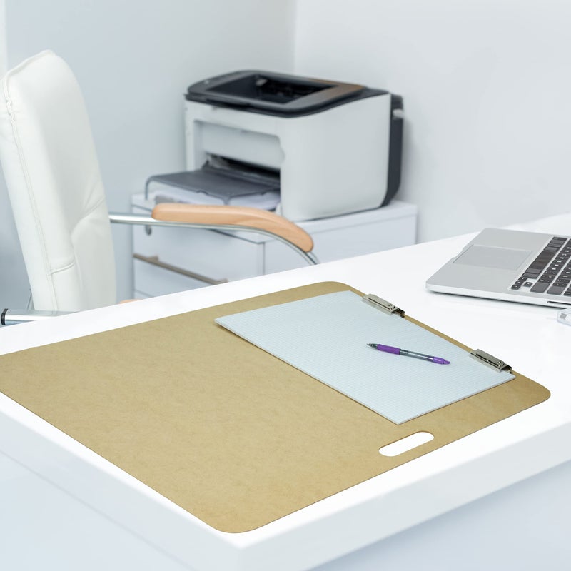 Saunders 05607 Recycled Hardboard Sketchboard - Brown, 23 in. x 26 in. Clipboard with Built-in Handle - Solid Drawing Board for Artists, Students, and Creatives - Image 3