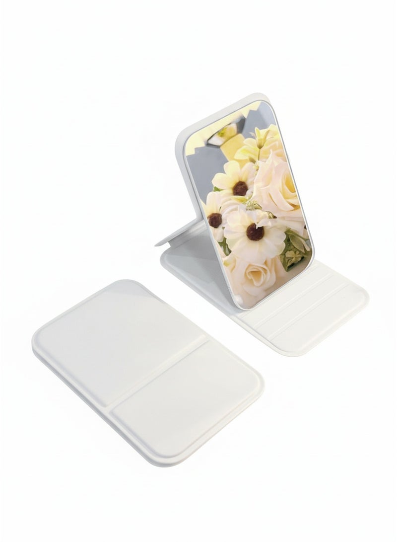 يوكانبي مرآة جيب محمولة قابلة للطي، مرآة مكياج مدمجة لتعديل الإطلالة بسرعة أثناء التنقل - Image 2