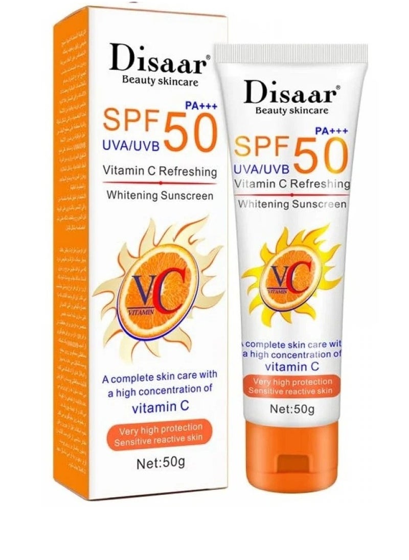 Disaar - Refreshing Vitamin C Sunscreen SPF 50 PA+++ 50g - Image 1