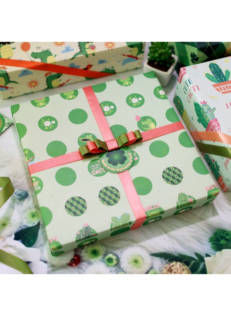 saykfoe 5 Sheets Gift Wrapping Paper With Accessories, Holiday Gift Wrapping Paper, Birthday Gift Box Gift Wrapping DIY, Gift Wrapping Paper for Birthday, Holiday, Wedding, Party, Kids Gift Wrapping (70cmX50cm) - Image 4