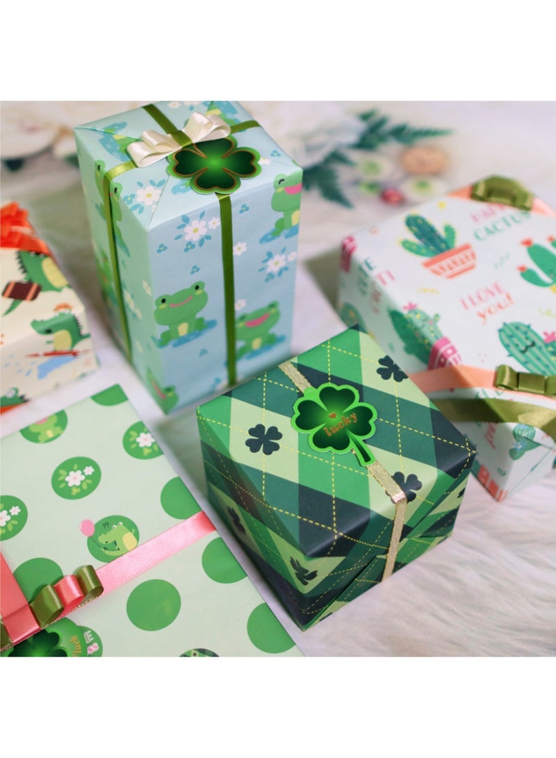 saykfoe 5 Sheets Gift Wrapping Paper With Accessories, Holiday Gift Wrapping Paper, Birthday Gift Box Gift Wrapping DIY, Gift Wrapping Paper for Birthday, Holiday, Wedding, Party, Kids Gift Wrapping (70cmX50cm) - Image 5