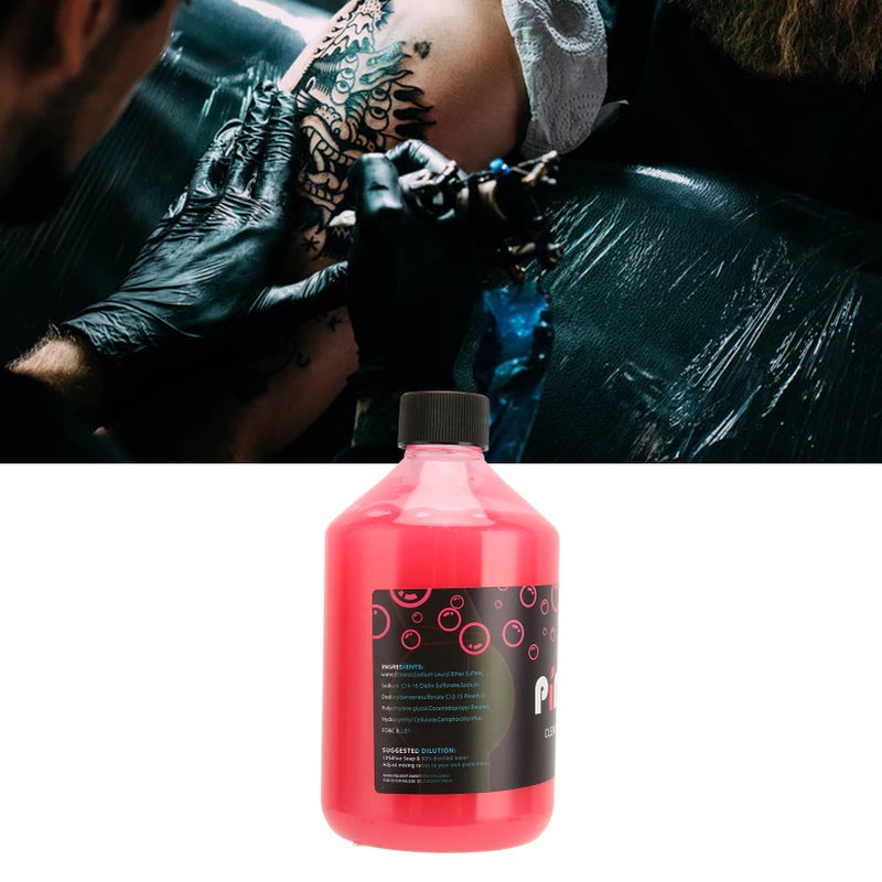 500ml Blue Soap Pink Healing Concentrating Tattoo Cleaning Blue Soap for Soothing Novice - Image 1