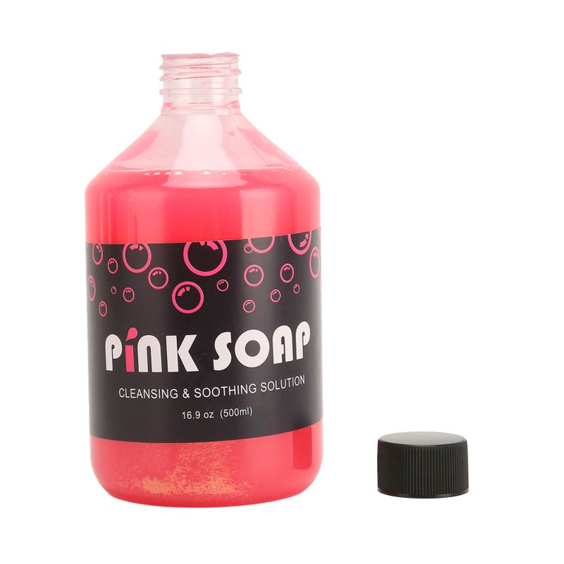 500ml Blue Soap Pink Healing Concentrating Tattoo Cleaning Blue Soap for Soothing Novice - Image 4