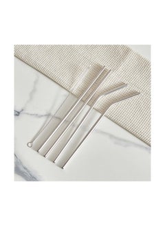 Home Box Barwell 5-Piece Stainless Steel Straw Set with Nylon Brush 21.5 x 0.6 cm  - Image 1