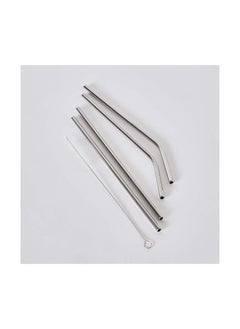 Home Box Barwell 5-Piece Stainless Steel Straw Set with Nylon Brush 21.5 x 0.6 cm  - Image 5