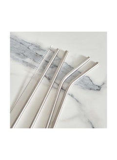 Home Box Barwell 5-Piece Stainless Steel Straw Set with Nylon Brush 21.5 x 0.6 cm  - Image 3