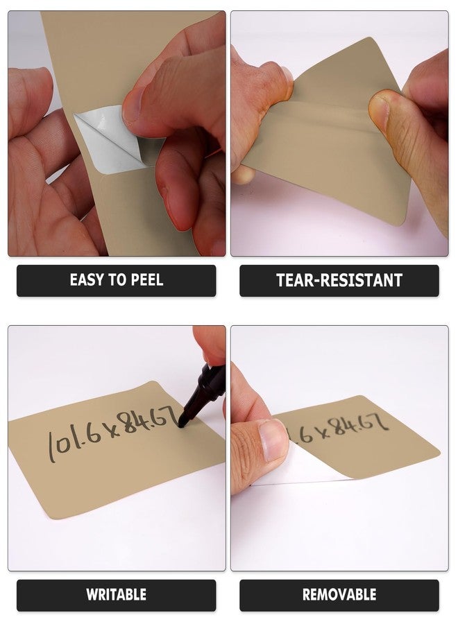 YIKIADA Address Labels 3-1/3" × 4" Removable Self-Adhesive Kraft 120 PCS - Image 3